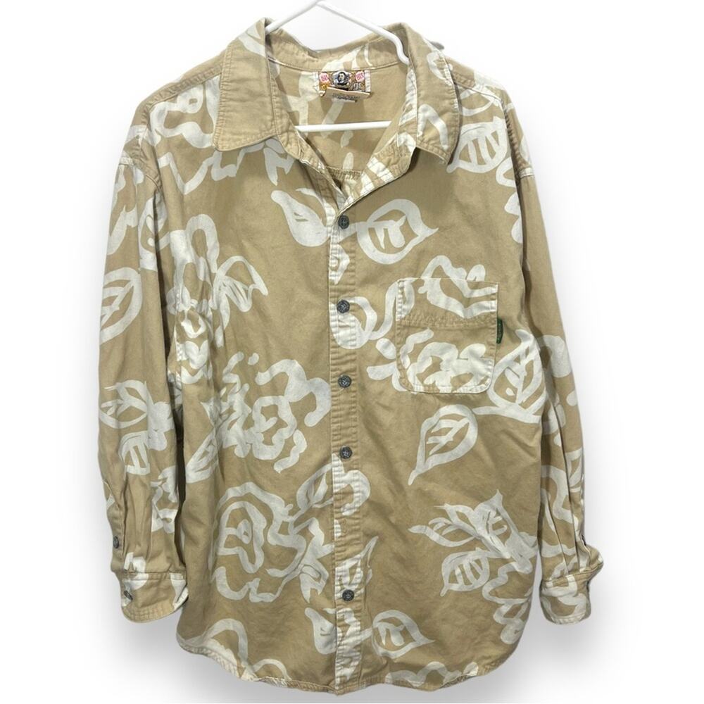 Gene Ewing Bis Bis Beige Vintage 80s Denim Shacket